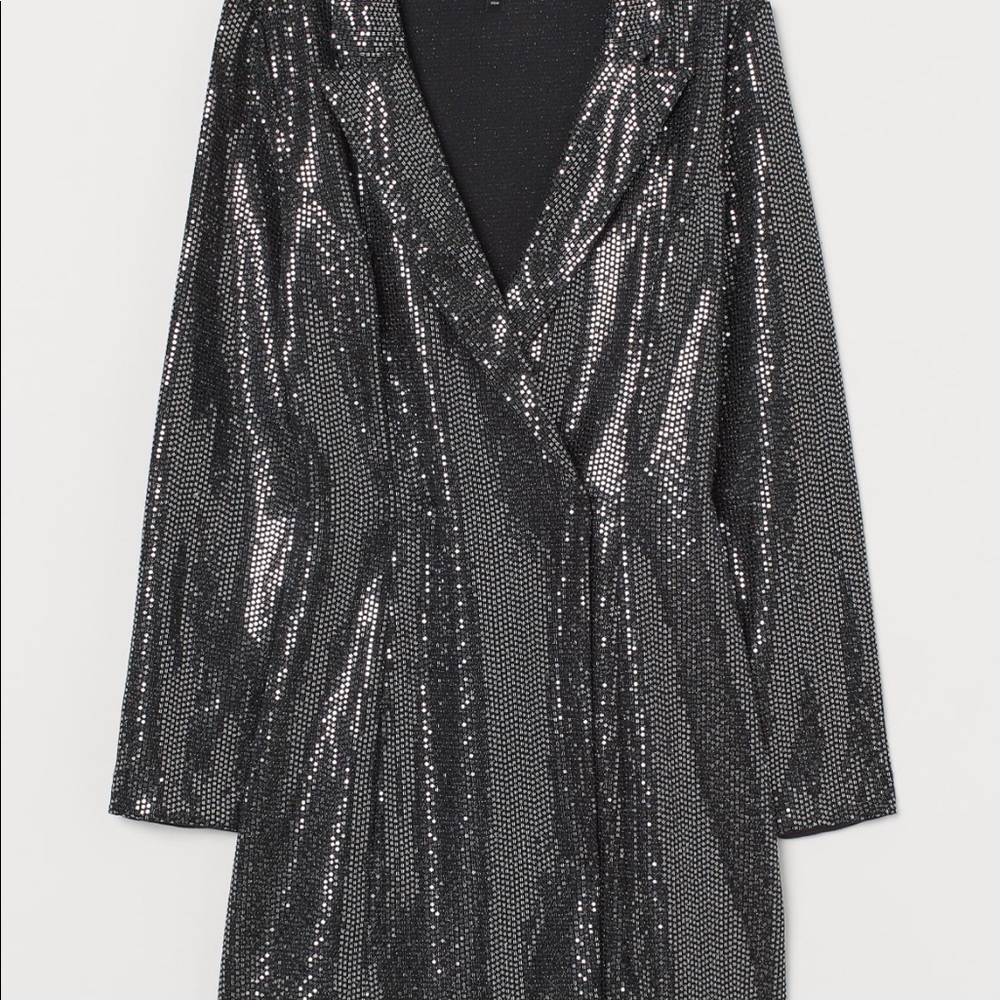 H&M Sequin Blazer Dress